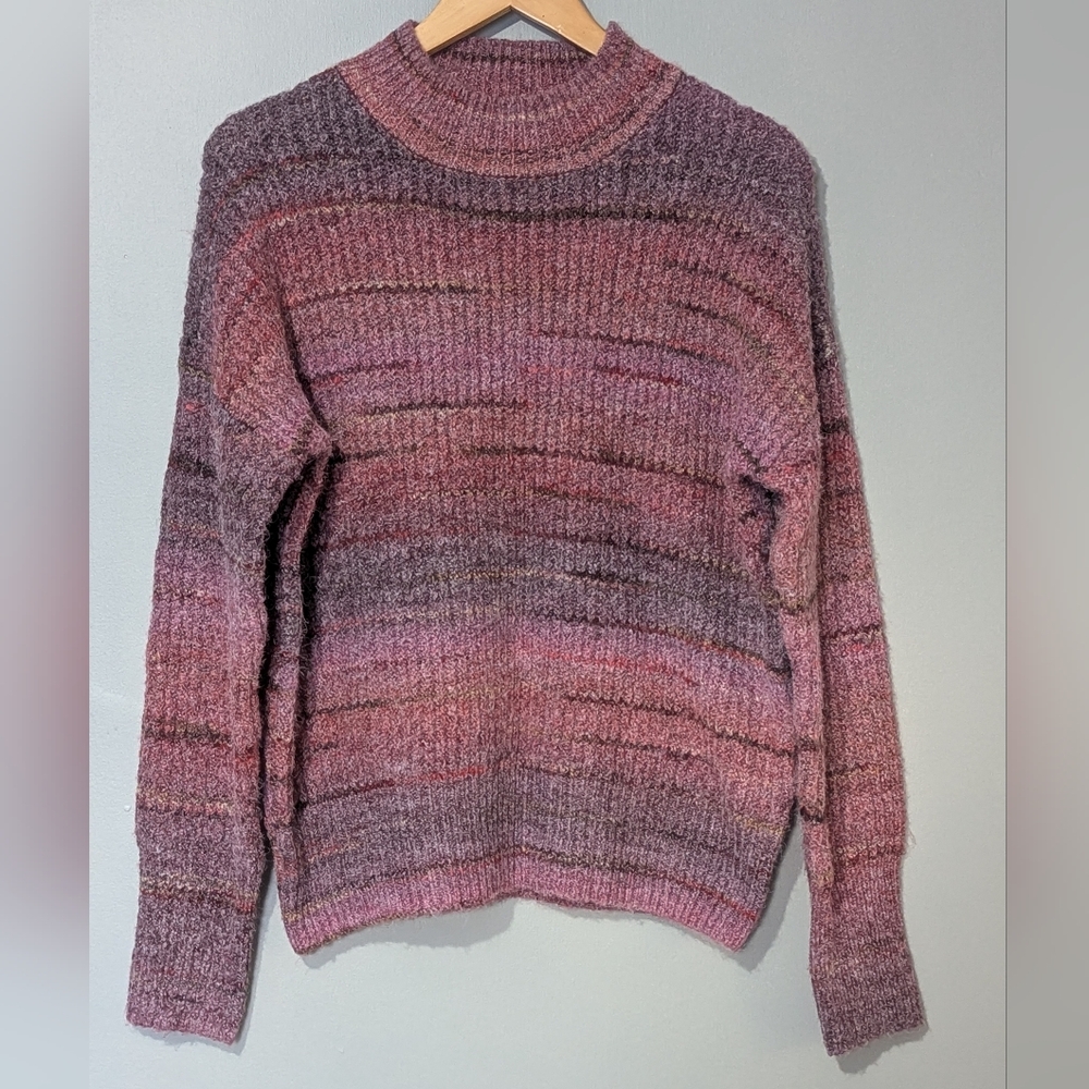 Christian Siriano Mock Neck Pullover Sweater Multicolor Women's Small‎